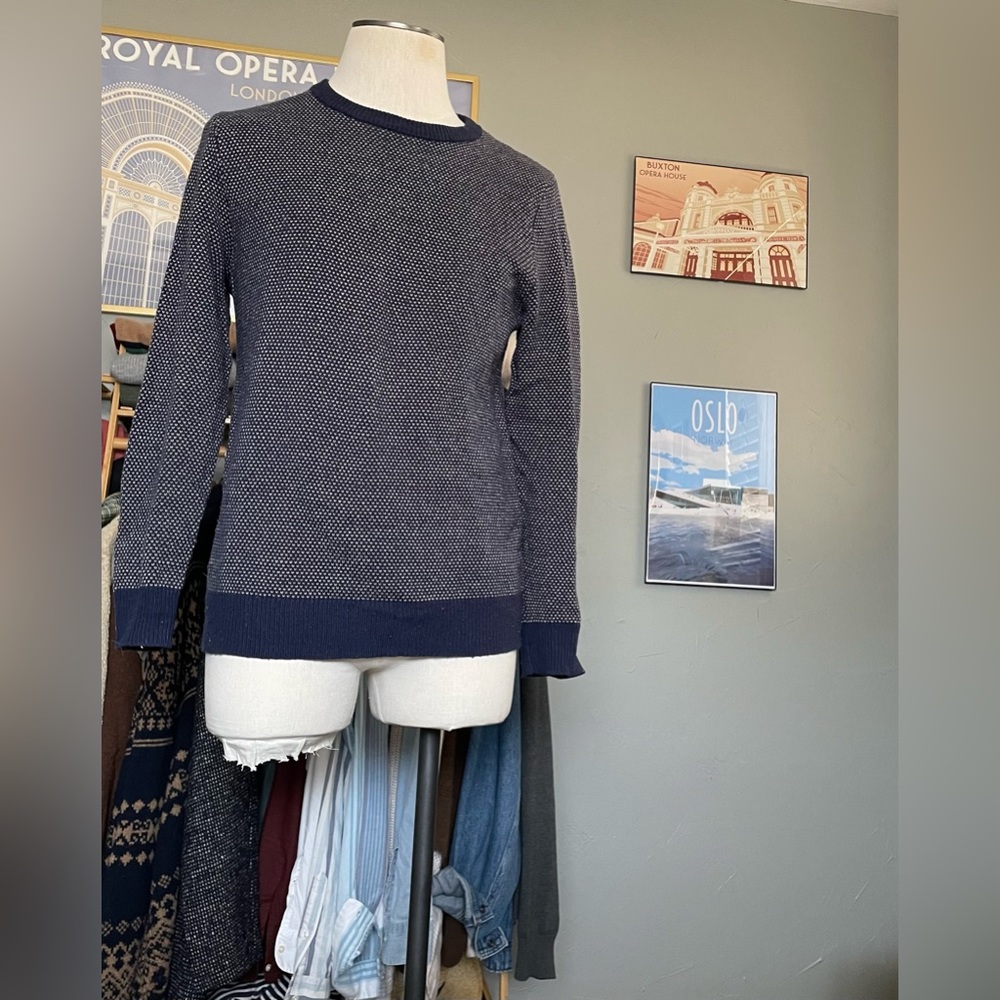 J. Crew Bird’s Eye Stitch Wool Blend Sweater